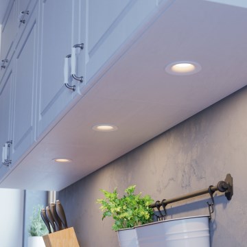 Eglo - ZESTAW 3x ściemnialnych wpuszczanych opraw sufitowych LED/4,8W/230V Ø 8,8 cm biały