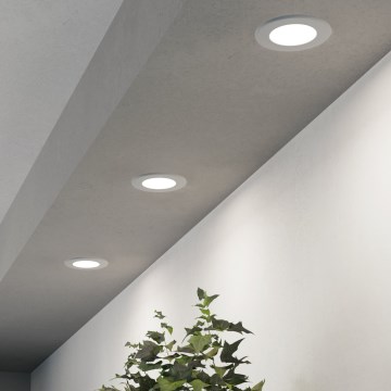Eglo - ZESTAW 3x wpuszczane oprawy sufitowe LED/3,7W/230V 2700/4000/6500K śr. 8,8 cm białe
