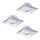 Eglo - Zestaw 3x wpuszczanych opraw sufitowych LED PINEDA LED/6W/230V