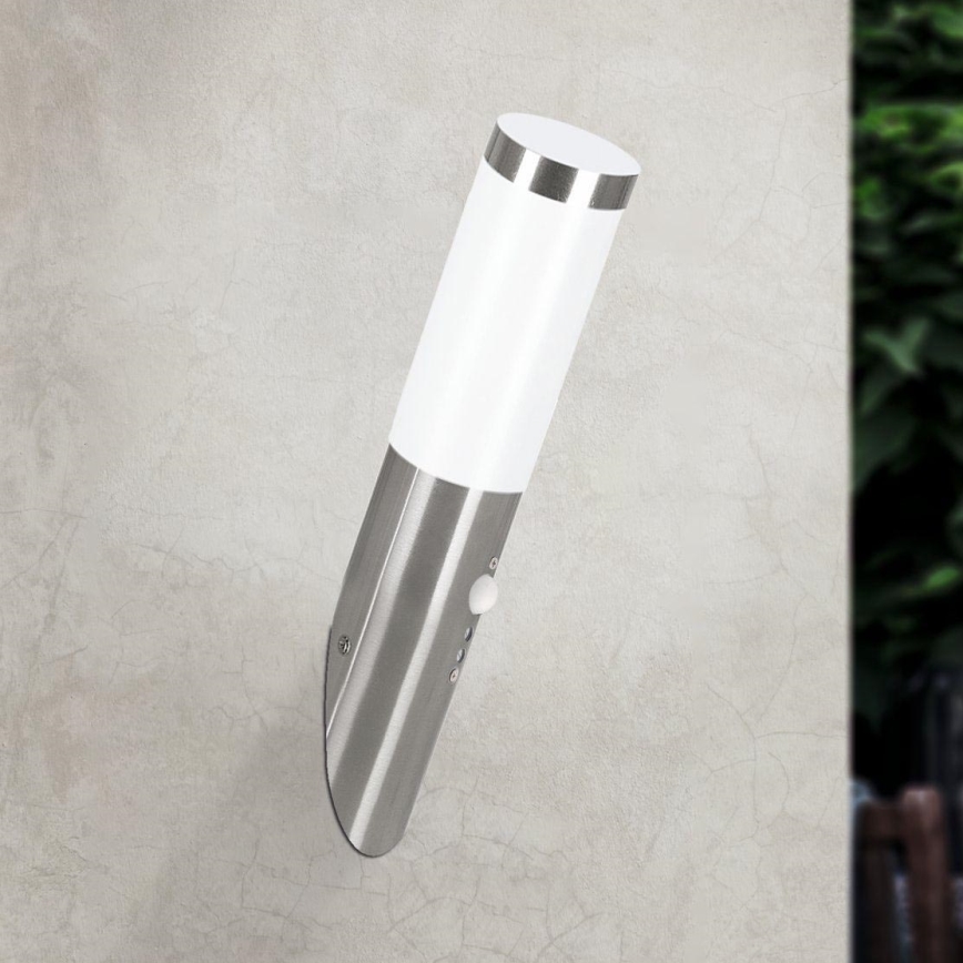 EGLO - Zewnętrzna czujnikowa lampa ścienna 1xE27/15W IP44