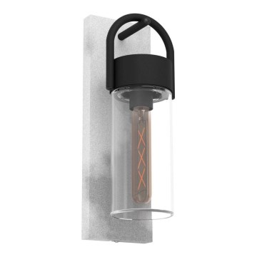 Eglo - Zewnętrzna lampa ścienna 1xE27/28W/230V IP44 szara