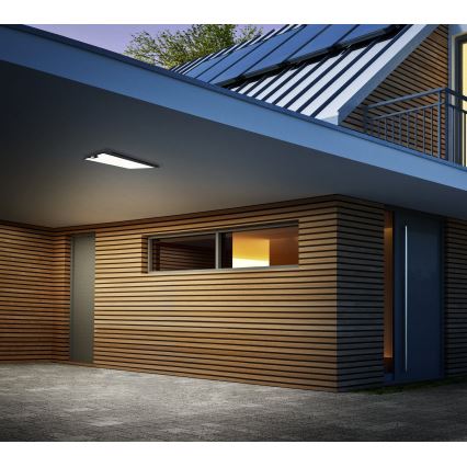 Eglo - Zewnętrzna lampa sufitowa LED z czujnikiem CASAZZA LED/18,5W/230V IP44