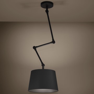 Eglo - Żyrandol na drążku 1xE27/40W/230V czarny