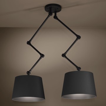 Eglo - Żyrandol na drążku 2xE27/40W/230V czarny