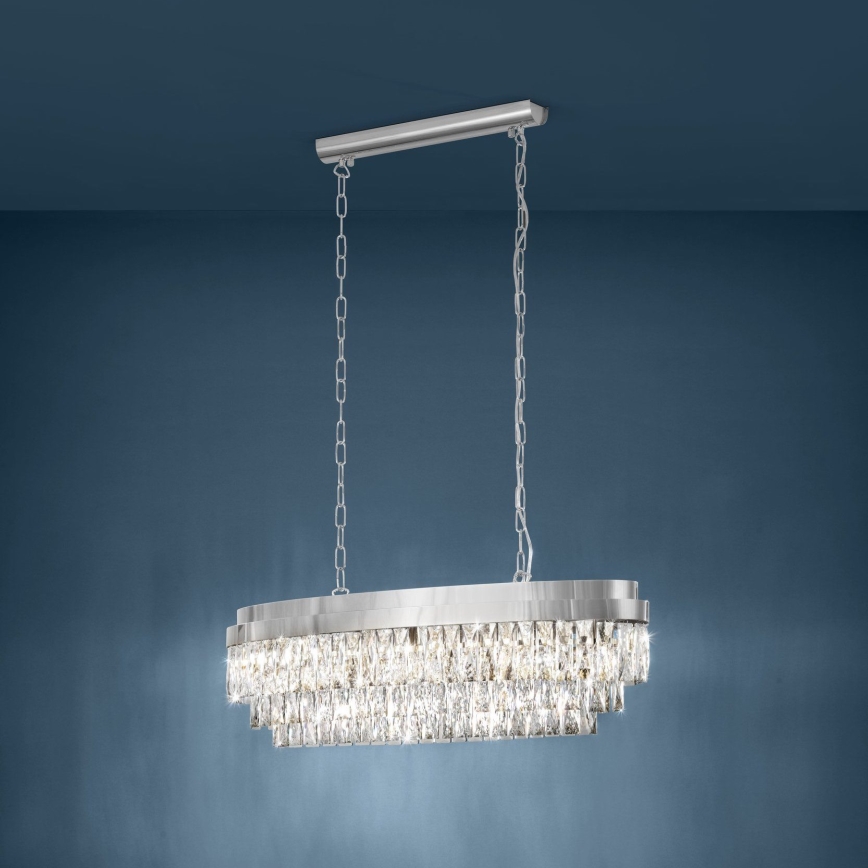 Eglo - Żyrandol na łańcuchu 10xE14/40W/230V błyszczący chrom
