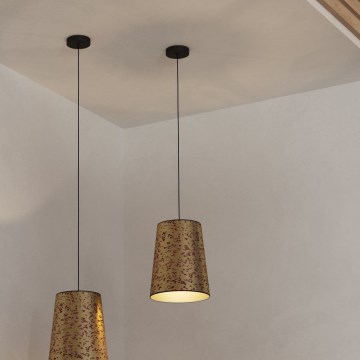 Eglo - Żyrandol na lince 1xE27/25W/230V złoty/różowy