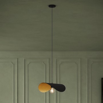 Eglo - Żyrandol na lince 1xE27/40W/230V 53 cm czarny/złoty