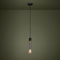 Eglo - Żyrandol na lince 1xE27/40W/230V czarny/złoty