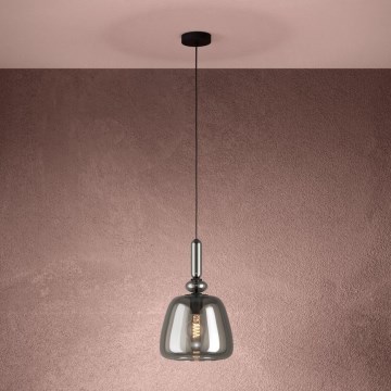 Eglo - Żyrandol na lince 1xE27/40W/230V dymny