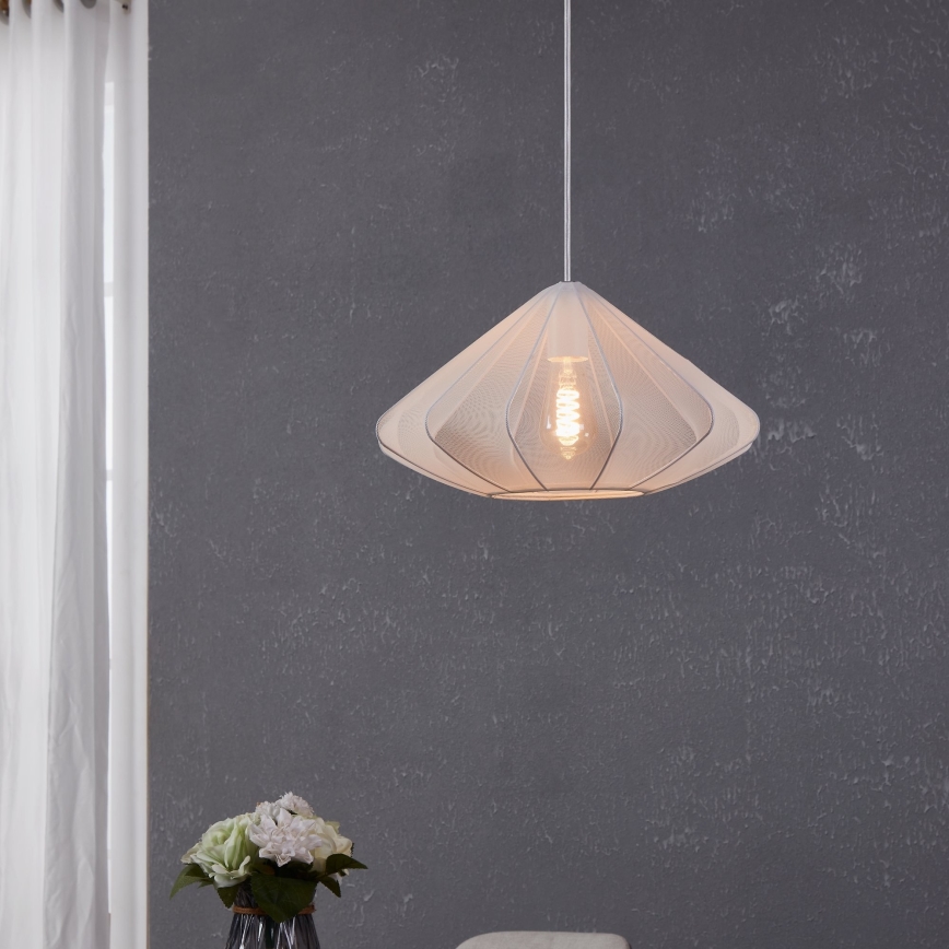 Eglo - Żyrandol na lince 1xE27/40W/230V śr. 42,5 cm biały