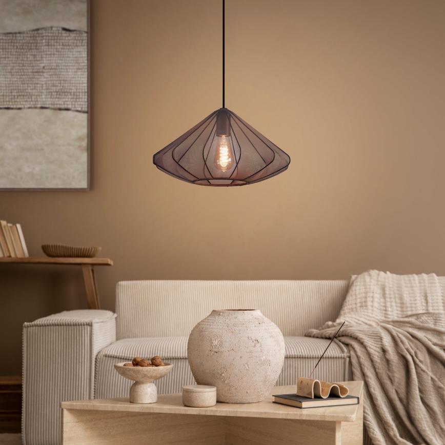 Eglo - Żyrandol na lince 1xE27/40W/230V śr. 42,5 cm czarny