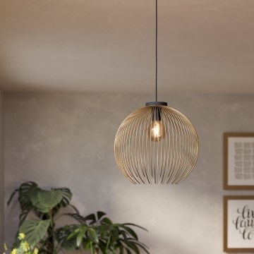 Eglo - Żyrandol na lince 1xE27/40W/230V złoty
