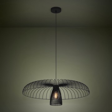 Eglo - Żyrandol na lince 1xE27/60W/230V śr. 77 cm czarny