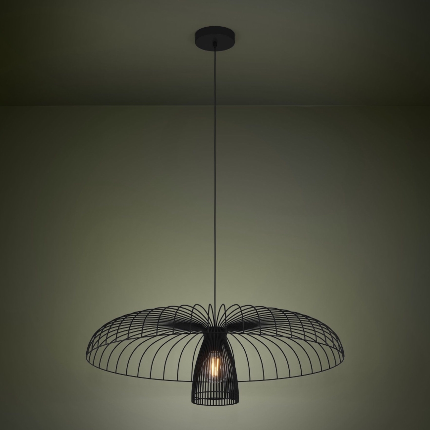 Eglo - Żyrandol na lince 1xE27/60W/230V śr. 77 cm czarny