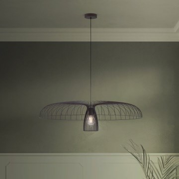 Eglo - Żyrandol na lince 1xE27/60W/230V śr. 98,5 cm czarny