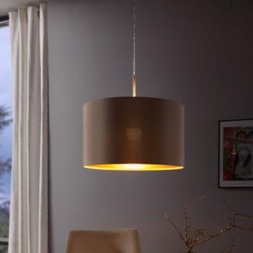 Eglo - Żyrandol na lince 1xE27/60W/230V taupe