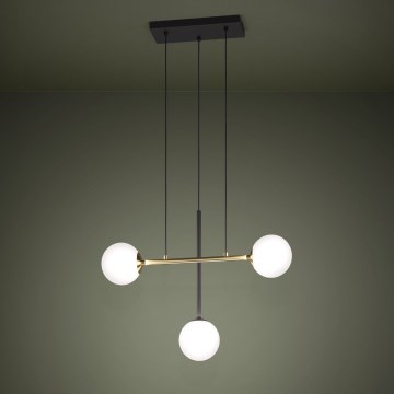 Eglo - Żyrandol na lince 3xE14/40W/230V złoty/czarny