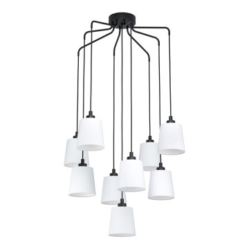 Eglo - Żyrandol na lince 9xE27/40W/230V biały
