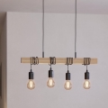 Eglo - Żyrandol na lince TOWNSHEND 4xE27/60W/230V - certyfikat FSC