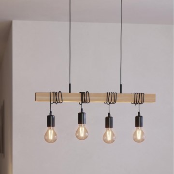 Eglo - Żyrandol na lince TOWNSHEND 4xE27/60W/230V