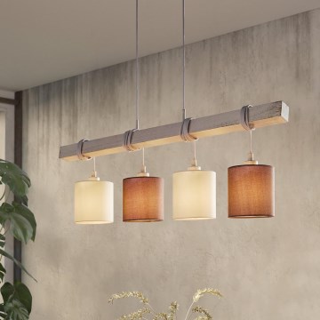 Eglo - Żyrandol na lince TOWNSHEND 4xE27/60W/230V