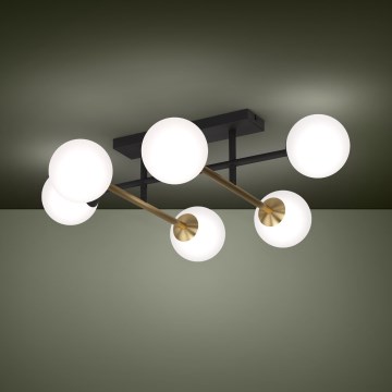 Eglo - Żyrandol natynkowy 6xE14/40W/230V złoty/czarny