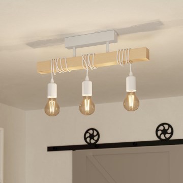 Eglo - Żyrandol natynkowy TOWNSHEND 3xE27/60W/230V - FSC certyfikowano