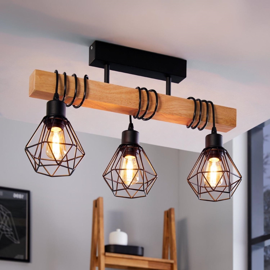 Eglo - Żyrandol natynkowy TOWNSHEND 3xE27/60W/230V