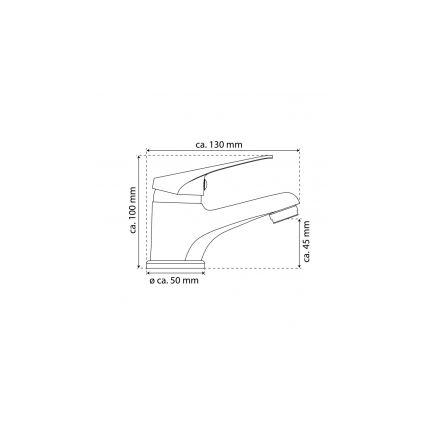 Eisl NI075SCR - Bateria umywalkowa SPEED biały/błyszczący chrom
