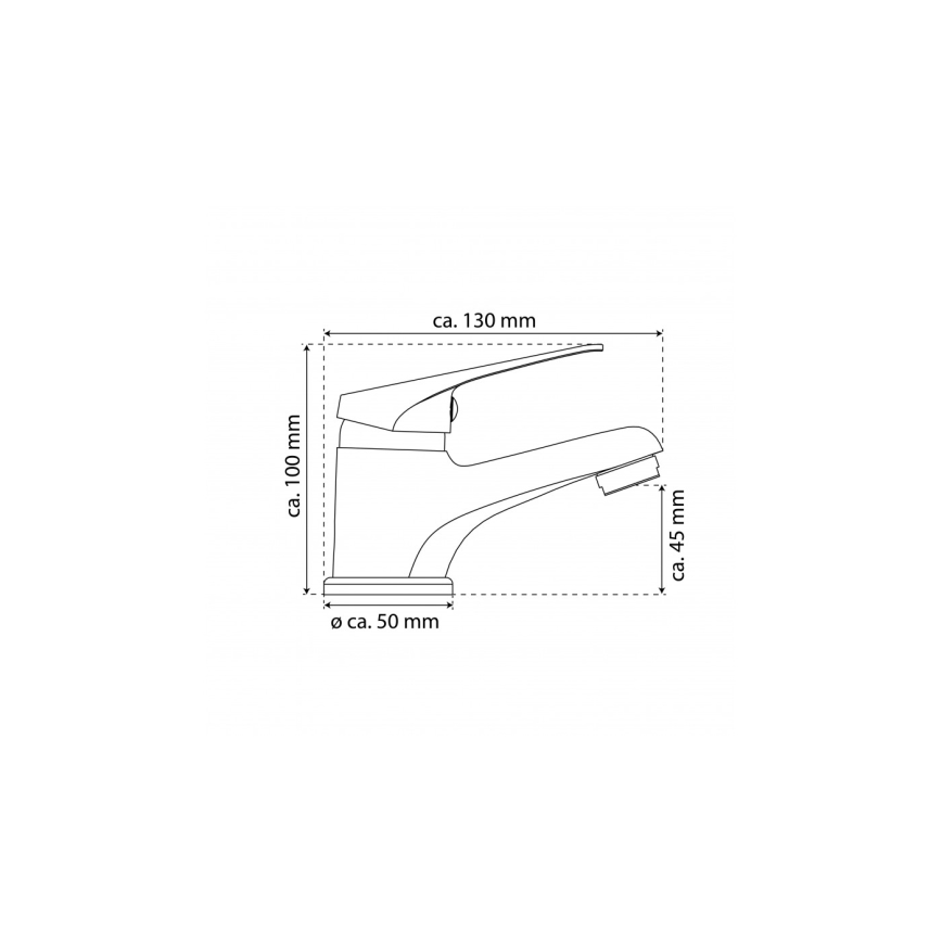 Eisl NI075SCR - Bateria umywalkowa SPEED biały/błyszczący chrom