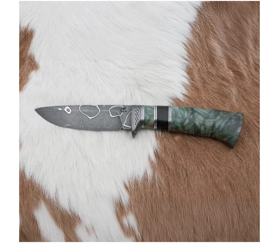 Ekskluzywny nóż damasceński 11,6 cm klon/heban