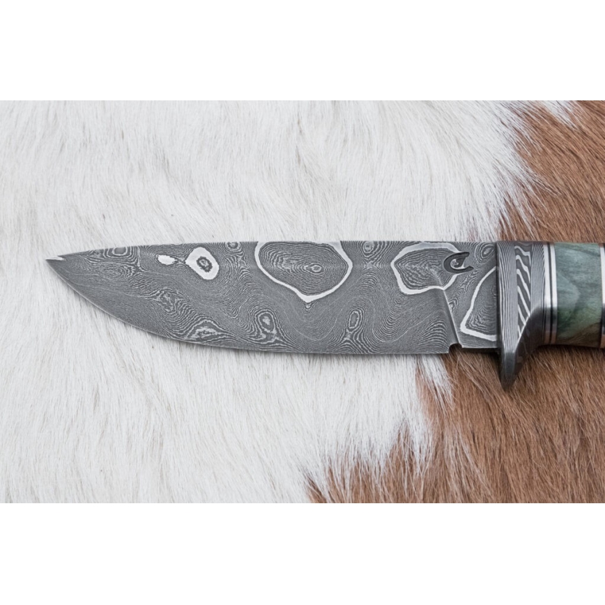 Ekskluzywny nóż damasceński 11,6 cm klon/heban