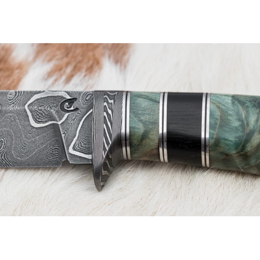 Ekskluzywny nóż damasceński 11,6 cm klon/heban