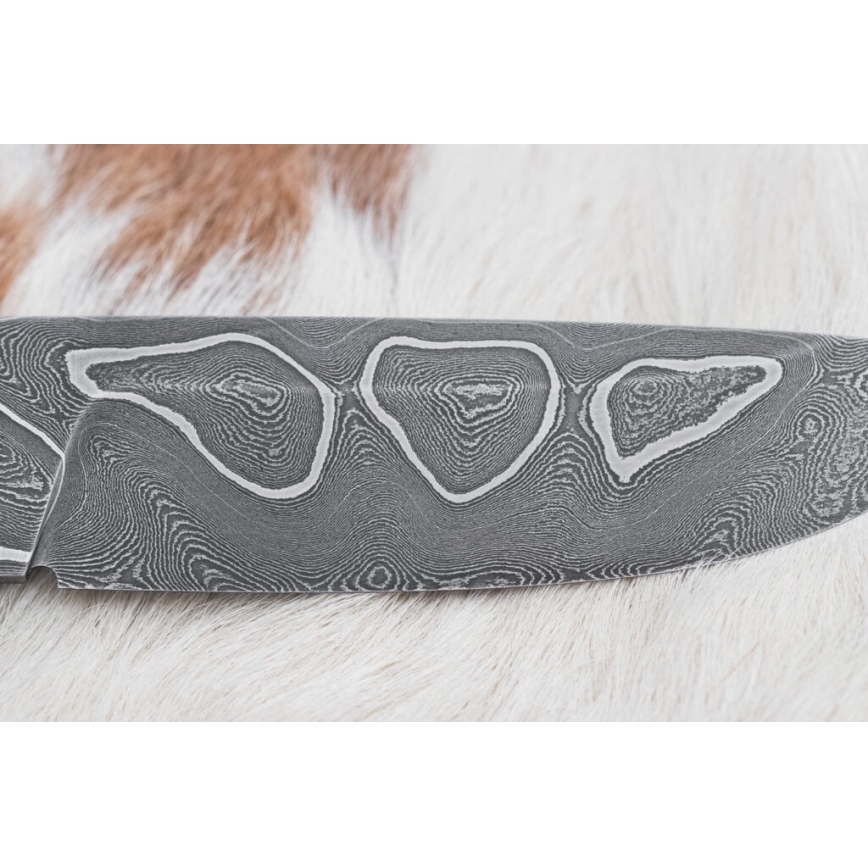 Ekskluzywny nóż damasceński 11,6 cm klon/heban