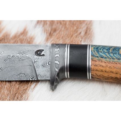 Ekskluzywny nóż damasceński 12,7 cm dąb/heban