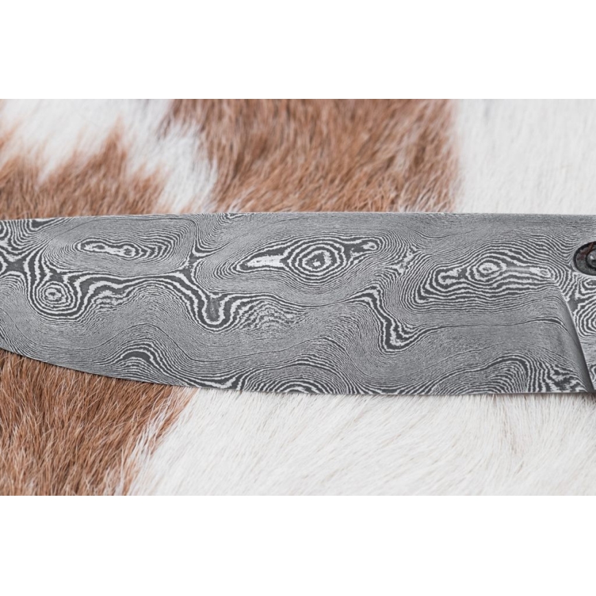 Ekskluzywny nóż damasceński 12,7 cm dąb/heban