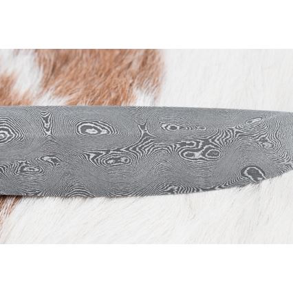 Ekskluzywny nóż damasceński 12,7 cm dąb/heban