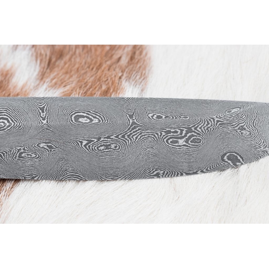 Ekskluzywny nóż damasceński 12,7 cm dąb/heban