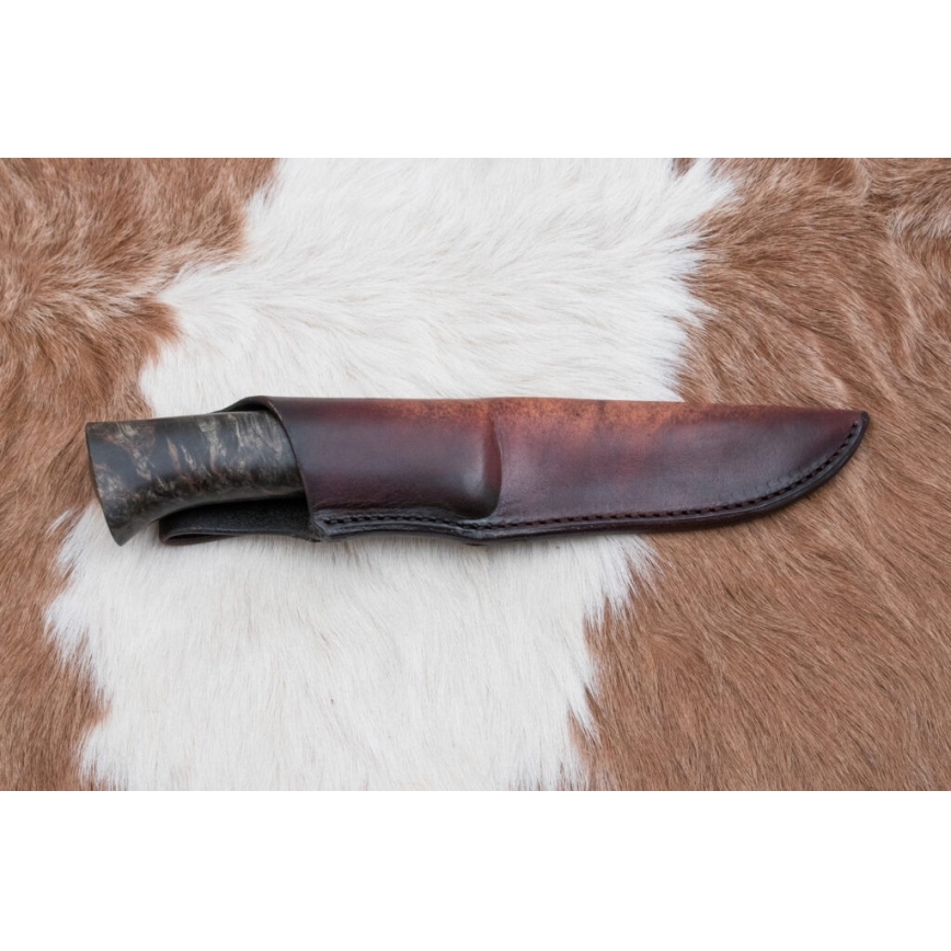 Ekskluzywny nóż damasceński 12,7 cm klon/agat