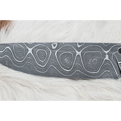 Ekskluzywny nóż damasceński 12,7 cm klon/agat