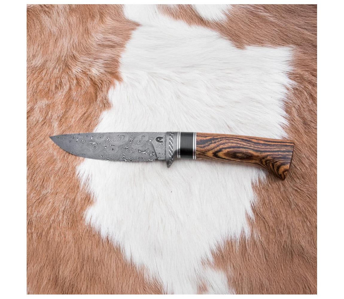 Ekskluzywny nóż damasceński 12 cm bocote/heban