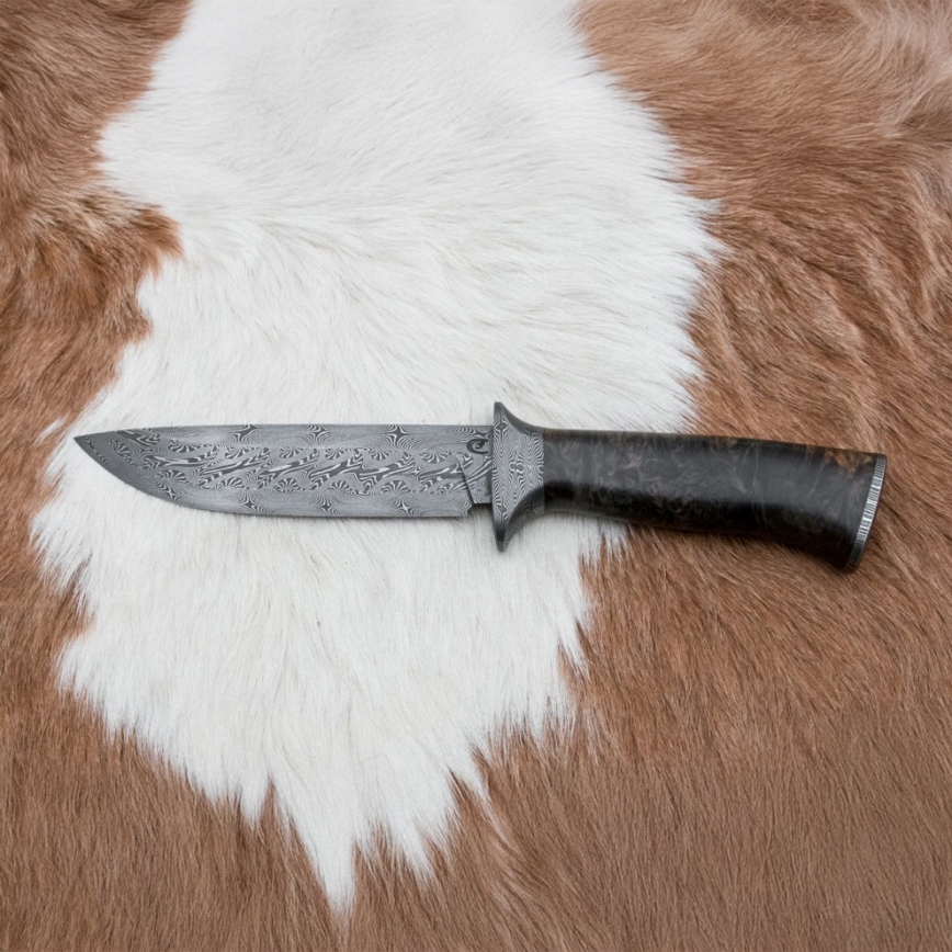 Ekskluzywny nóż damasceński 13,8 cm klon