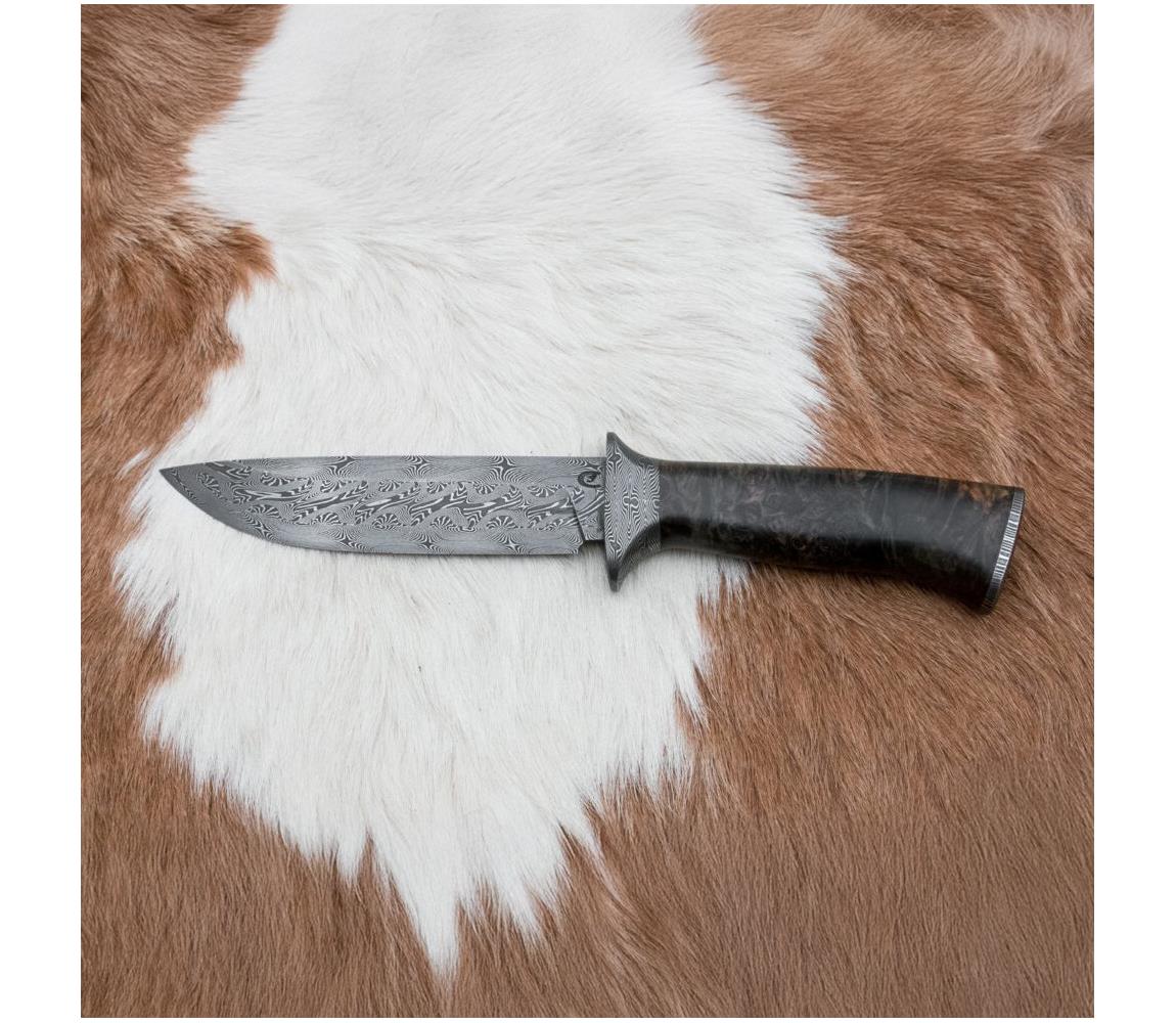Ekskluzywny nóż damasceński 13,8 cm klon