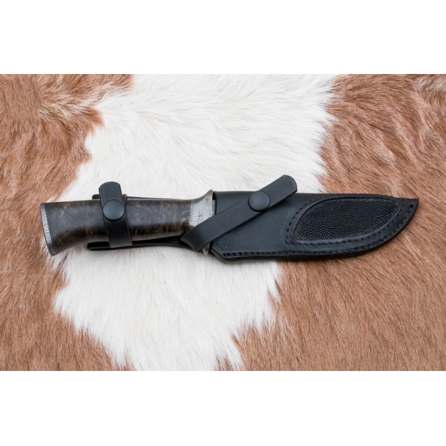 Ekskluzywny nóż damasceński 13,8 cm klon
