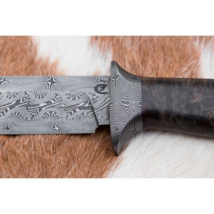 Ekskluzywny nóż damasceński 13,8 cm klon