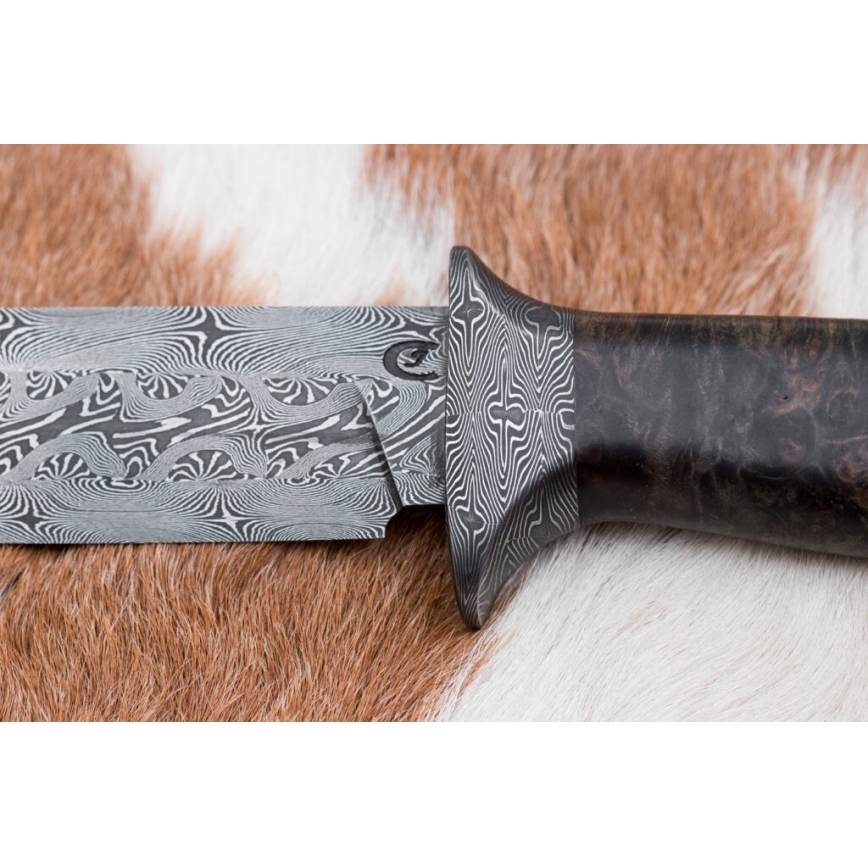 Ekskluzywny nóż damasceński 13,8 cm klon