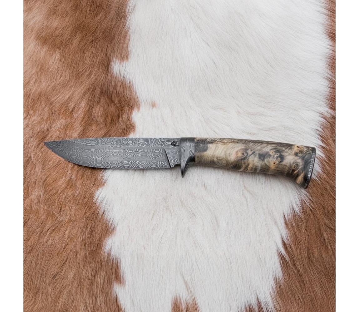 Ekskluzywny nóż damasceński 13 cm kasztanowiec