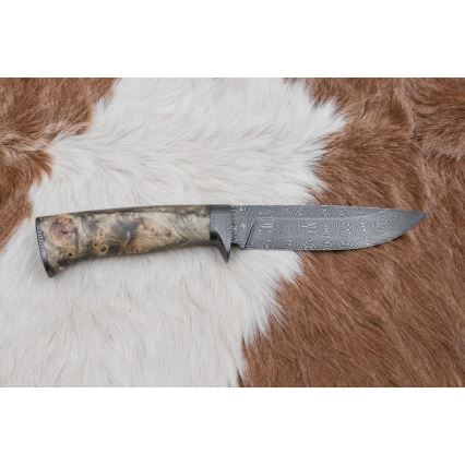 Ekskluzywny nóż damasceński 13 cm kasztanowiec