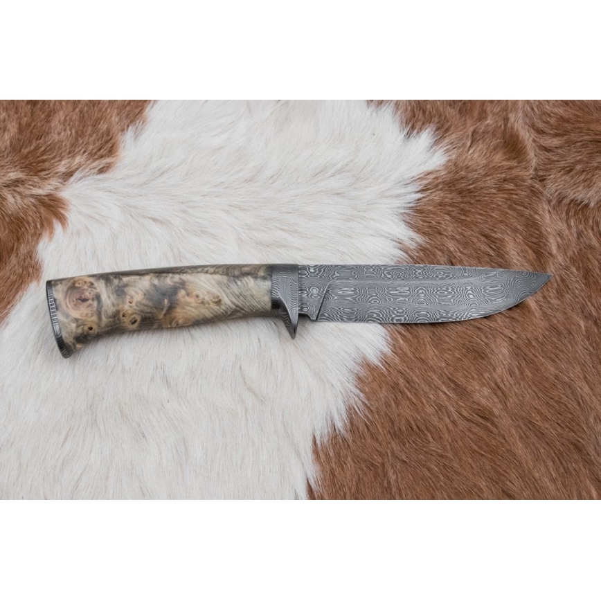 Ekskluzywny nóż damasceński 13 cm kasztanowiec