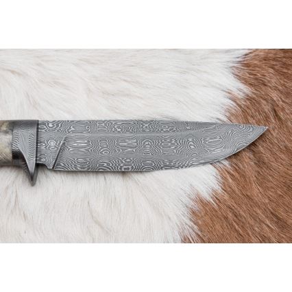 Ekskluzywny nóż damasceński 13 cm kasztanowiec